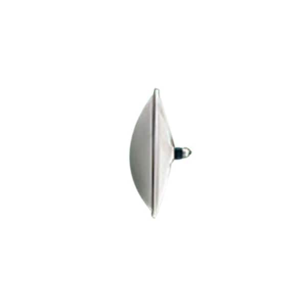 8-1/2 Wide View Convex White